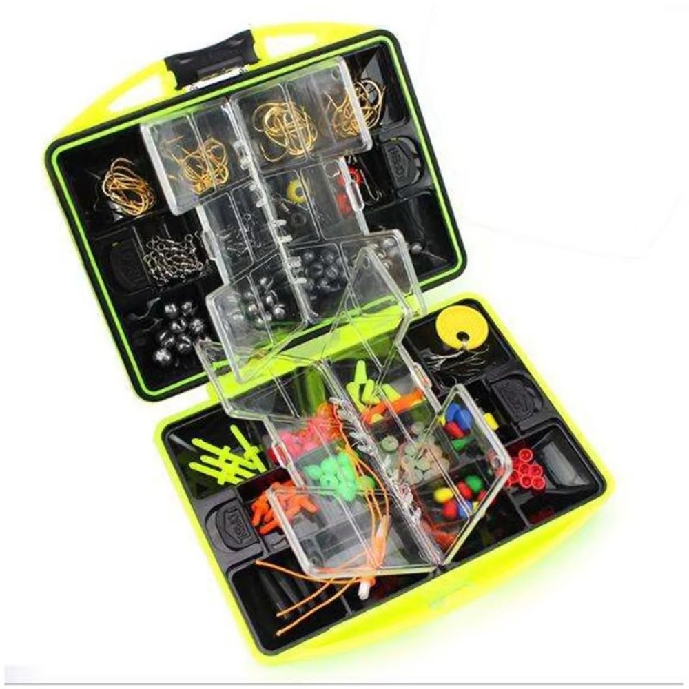 184pcs Perlengkapan Memancing  - Fishing Hook Box ulasan dan harga